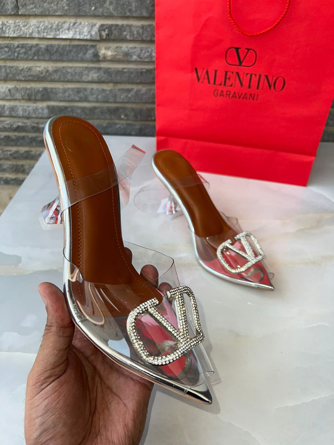 Valentino Crystal Heels