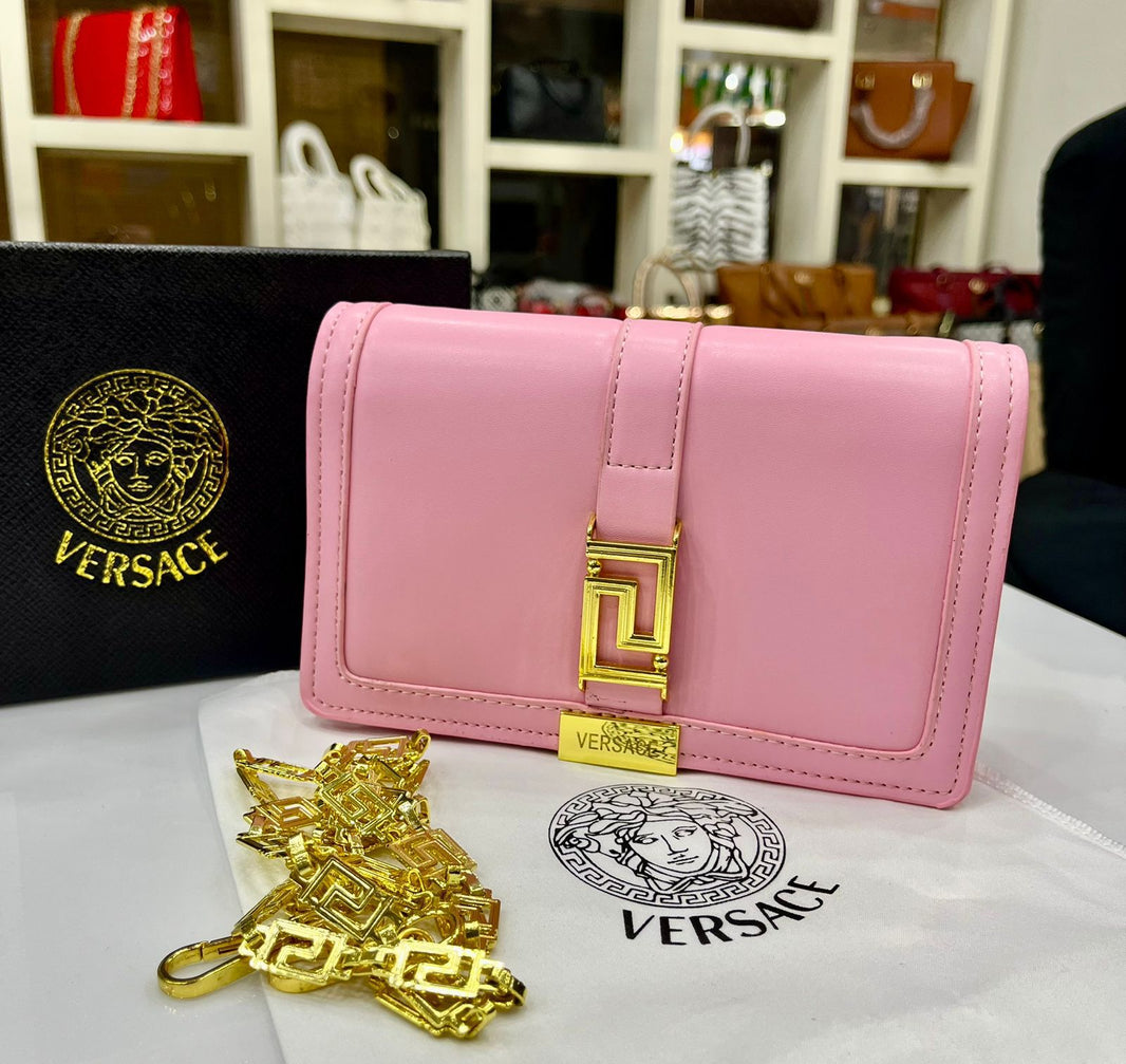 VERSACE Logo Crossbody Purse