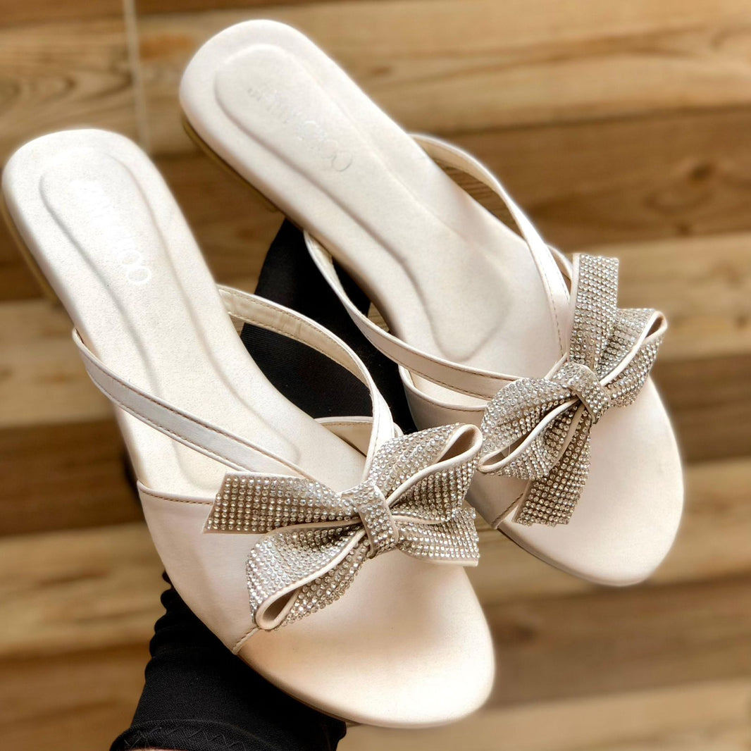 Jimmy Choo Bow Embellished Flats