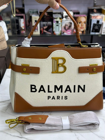 BALMAIN Leather Tote Bag