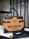 Balmain Canvas Tote with Logo