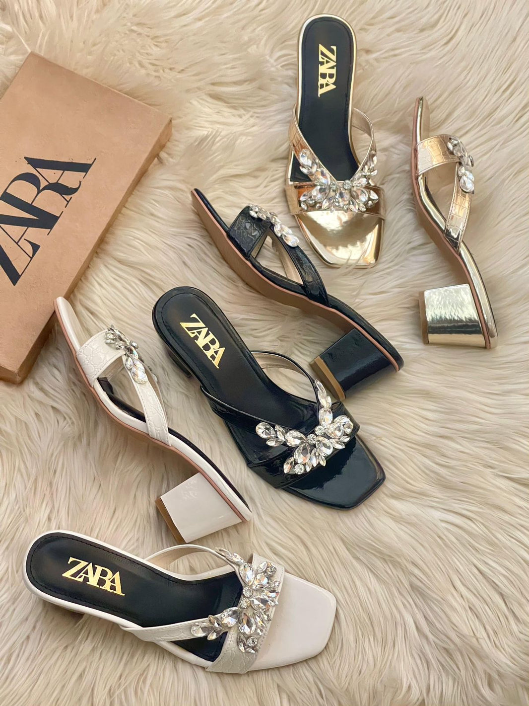 Zara Chunky Heeled Sandals
