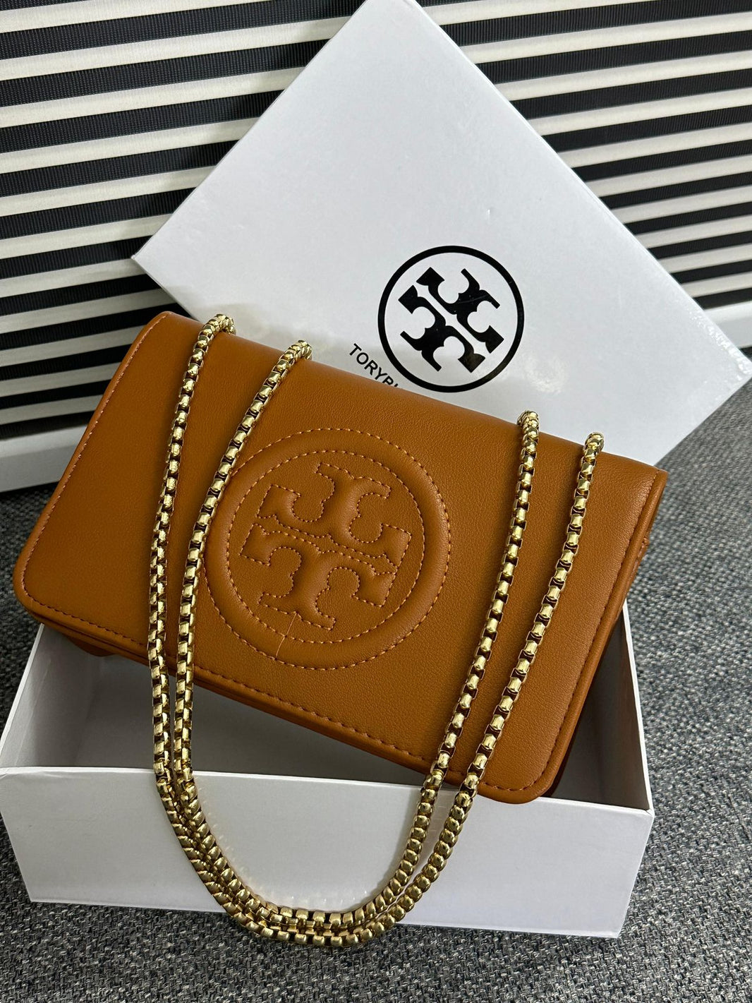 Tory Burch Double Chain Shoulder Bag