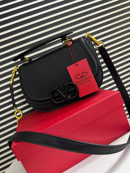 Valentino Garavani Vsling Leather Shoulder Bag