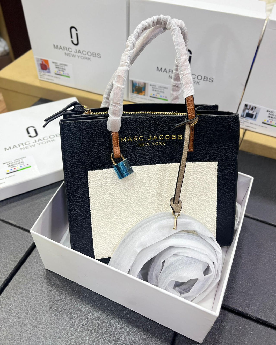 Mini Grind Leather Tote Bag