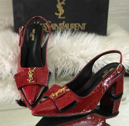 Ysl Mode Block Heels
