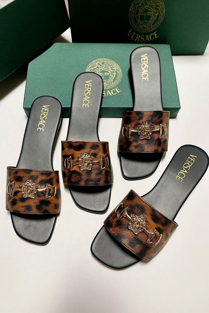 Versace Logus Flat Slippers