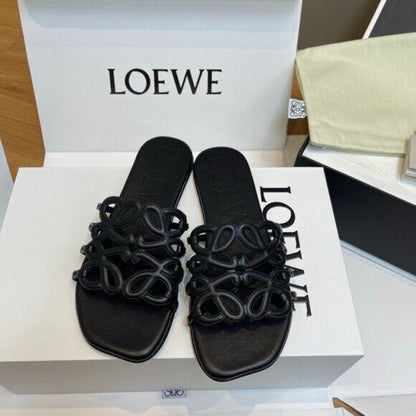 Loewe Petal Anagram Slide Sandals