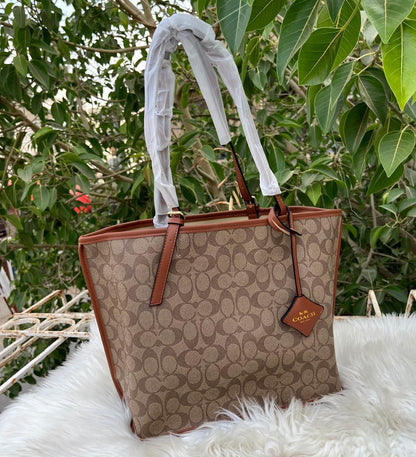 Coach Line Tote Bags